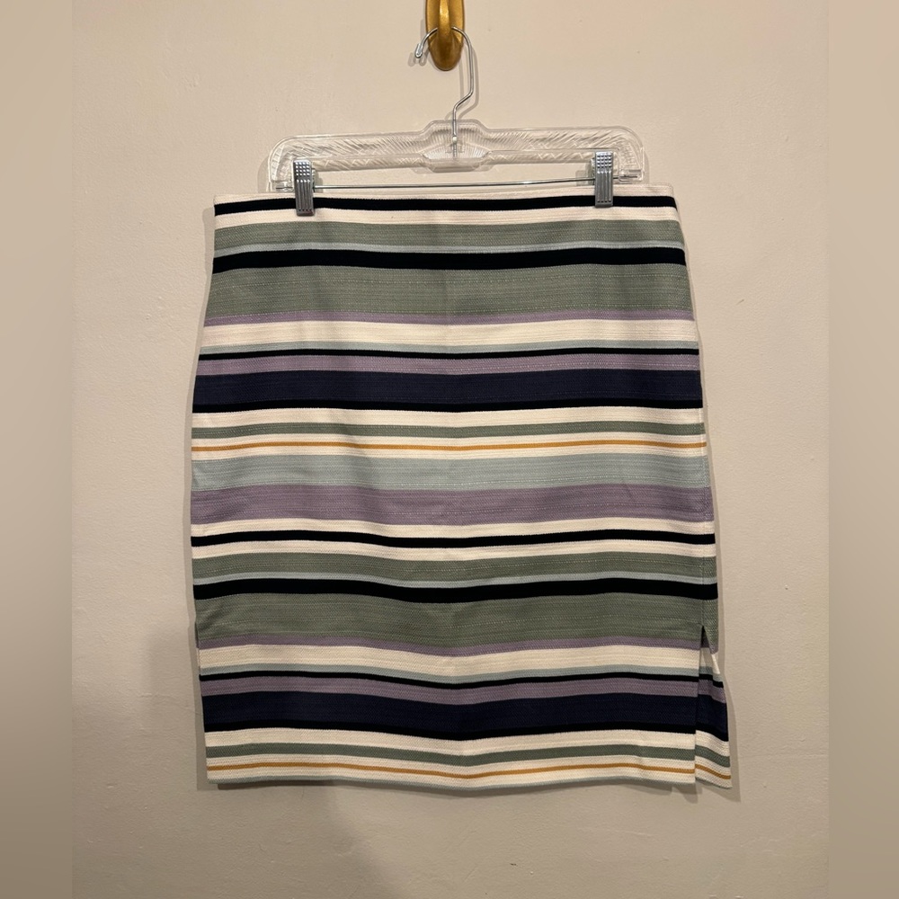 Loft stripped skirt pencil skirt